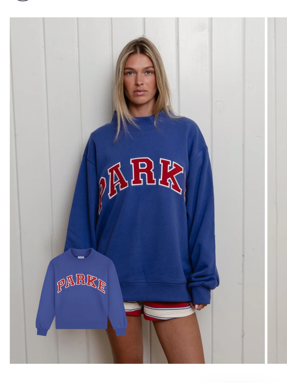 NEW Parke Mockneck XXL in High Tide